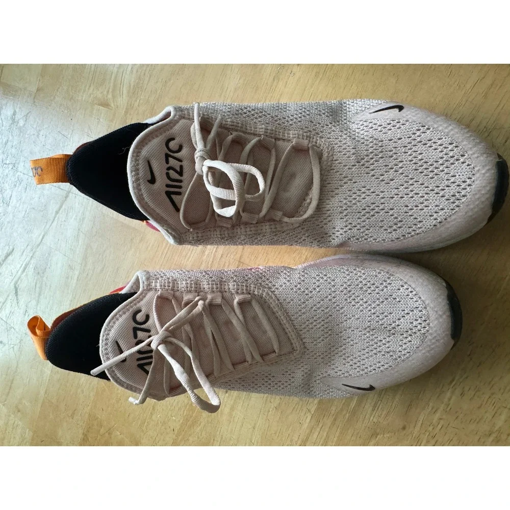 Nike Air Max 270 Pink Orange Gradient Womens Shoes‎ Size 7.5